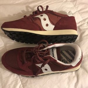 Saucony Jazz Vintage 9 1/2 Burgundy Bordeaux Maroon